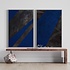 The Picturalist | Print on Canvas Black and Blue 2 Canvas by Evelyn Ogly