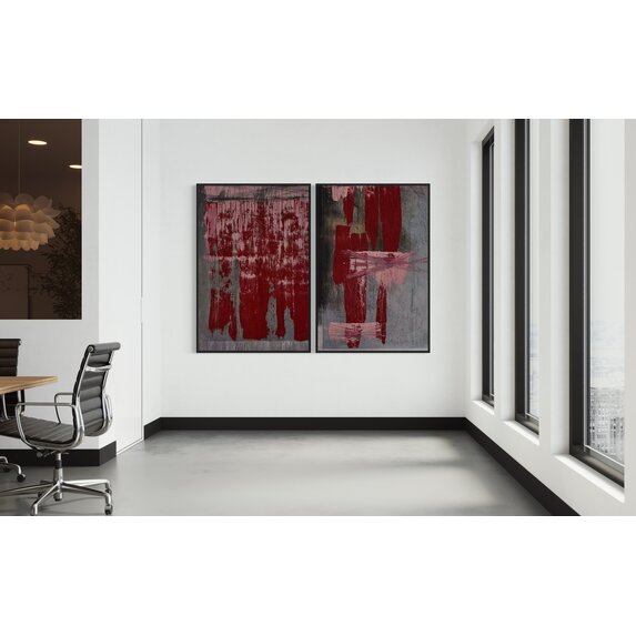 Framed Print on Canvas: Universal Syncopations 1 Canvas by Evelyn Ogly