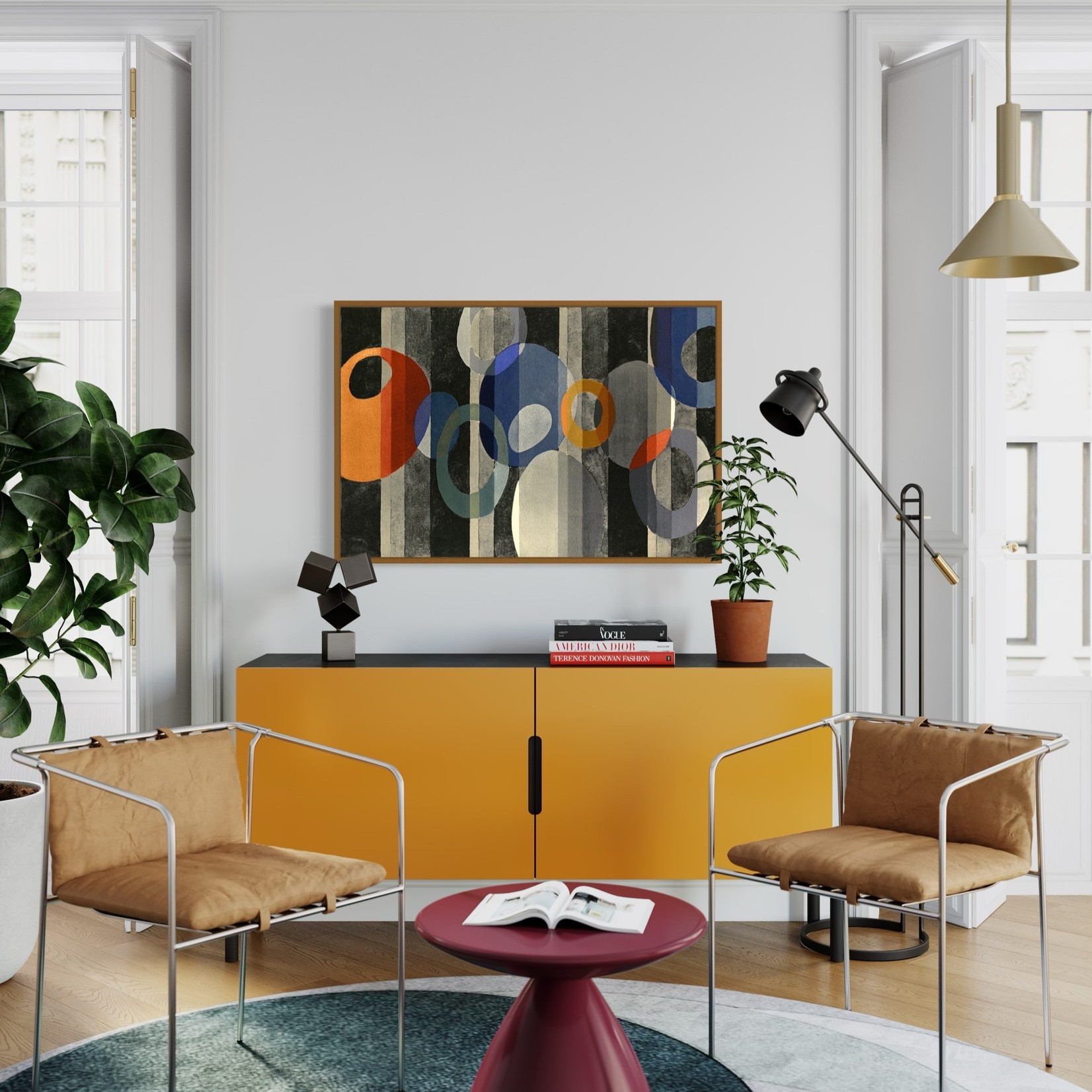 The Picturalist | Print on Canvas Around in Circles by Benedictus