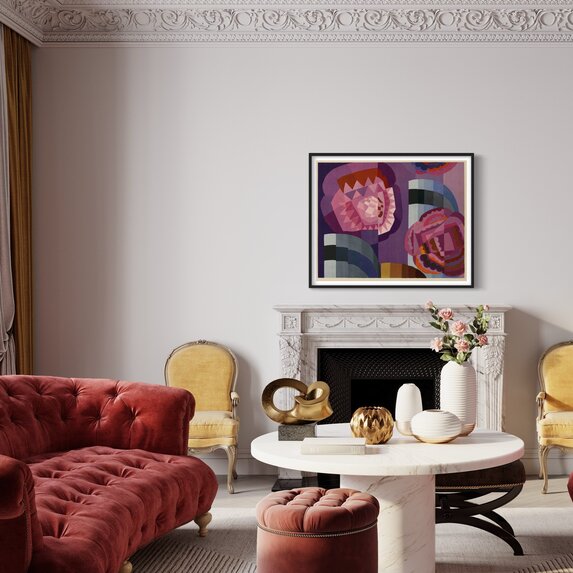 The Picturalist | Fine Art Prints on Paper Geometric Roses by Edouard Benedictus