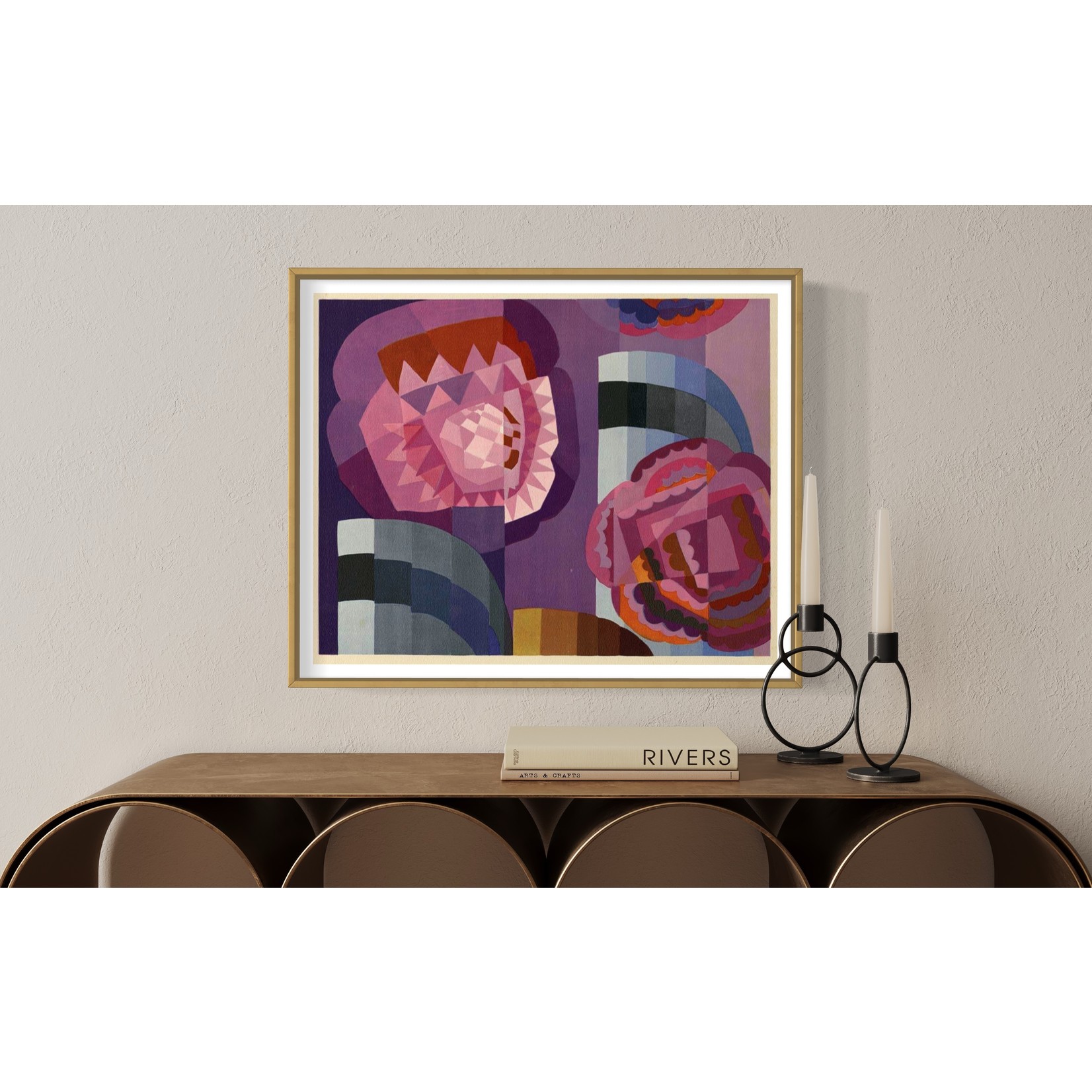 The Picturalist | Fine Art Prints on Paper Geometric Roses by Edouard Benedictus