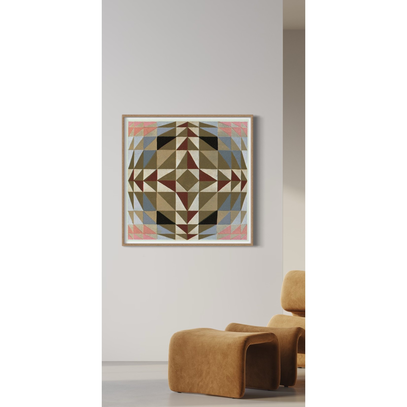 Framed Print on Rag Paper: Sphere on Nouvelles Variations by Edouard Benedictus