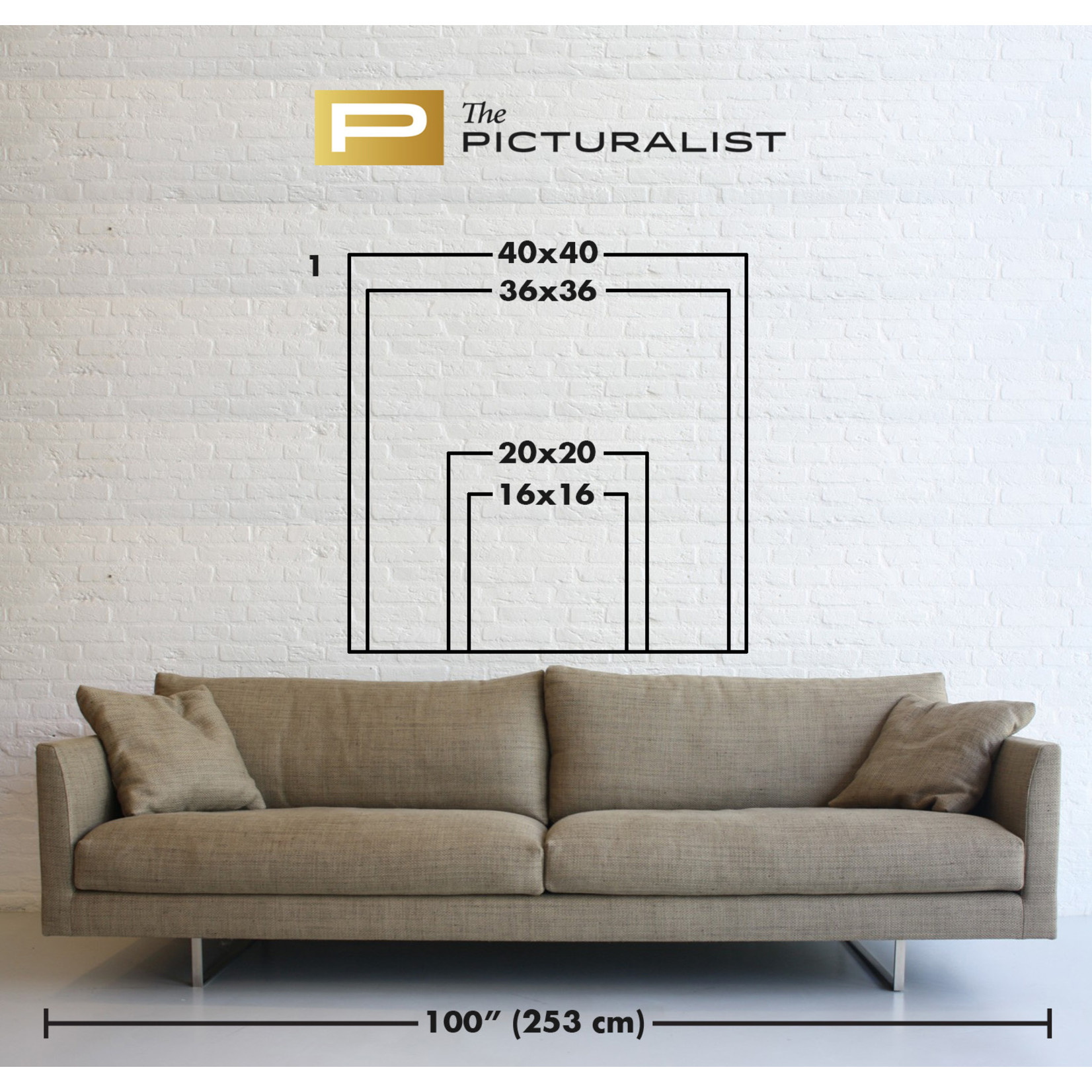 The Picturalist | Print on Canvas Broken Square 03 by Rodrigo Martin