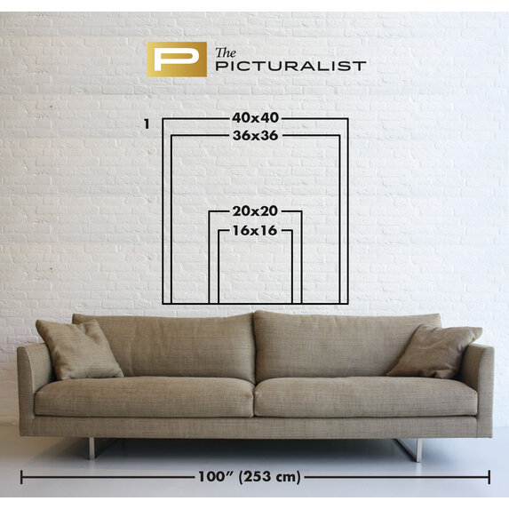 The Picturalist | Print on Canvas Broken Square 03 by Rodrigo Martin