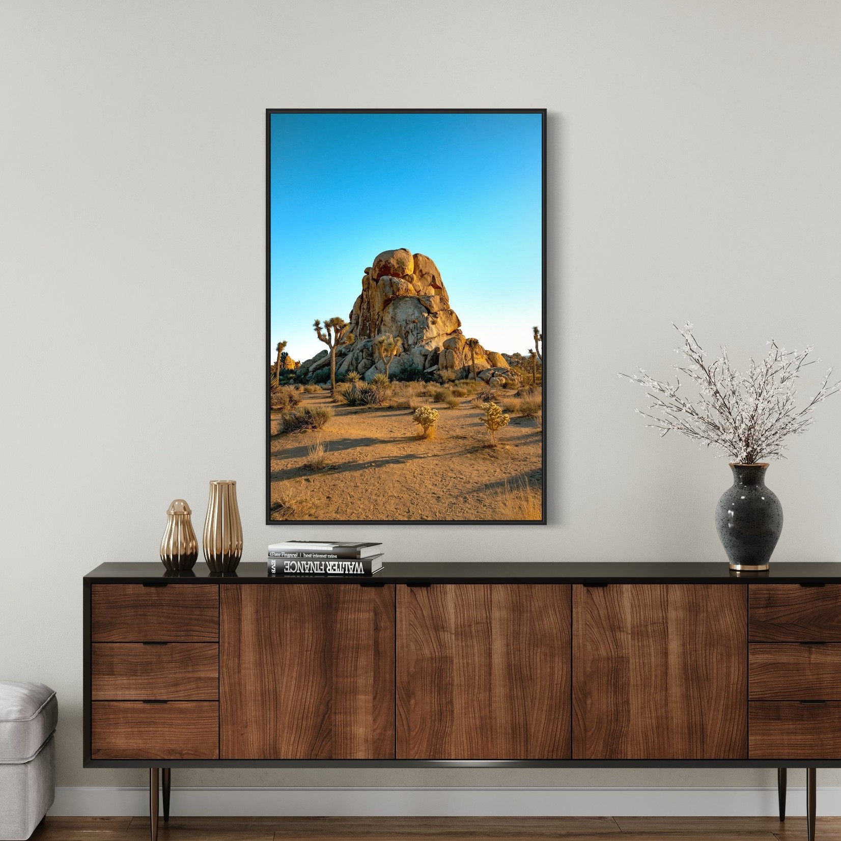 Fine Art Print on Rag Paper Palm Desert Landscape by A. Rossi