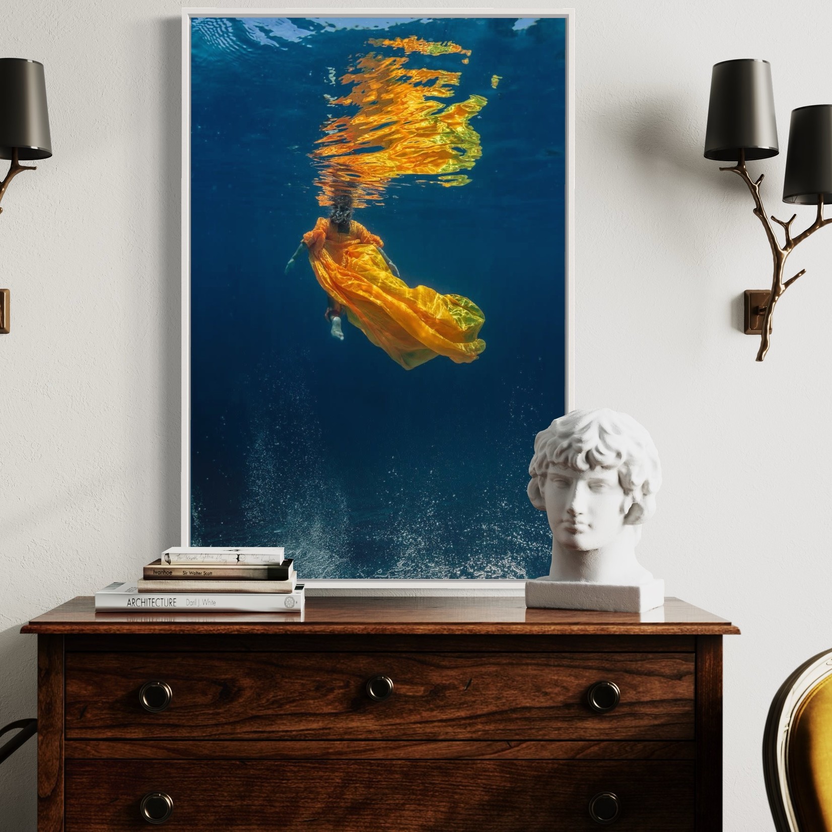 Fine Art Print on Rag Paper Sirene by Stephan Debelle