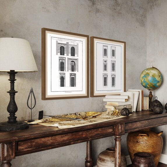 The Picturalist | Fine Art Prints on Paper Architectural Details "Portes relatives aux Cinq Ordonnances"
