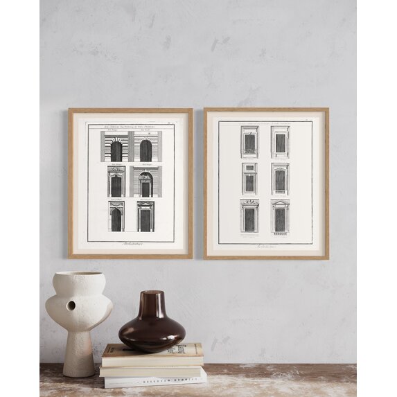 The Picturalist | Fine Art Prints on Paper Architectural Details "Portes relatives aux Cinq Ordonnances"