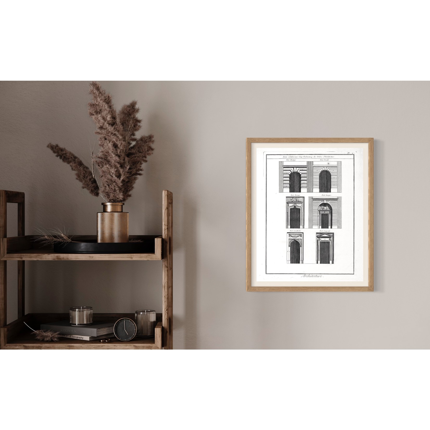 The Picturalist | Fine Art Prints on Paper Architectural Details "Portes relatives aux Cinq Ordonnances"