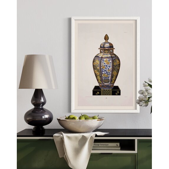 The Picturalist | Fine Art Prints on Paper Chinese Vase in Blue and Yellow