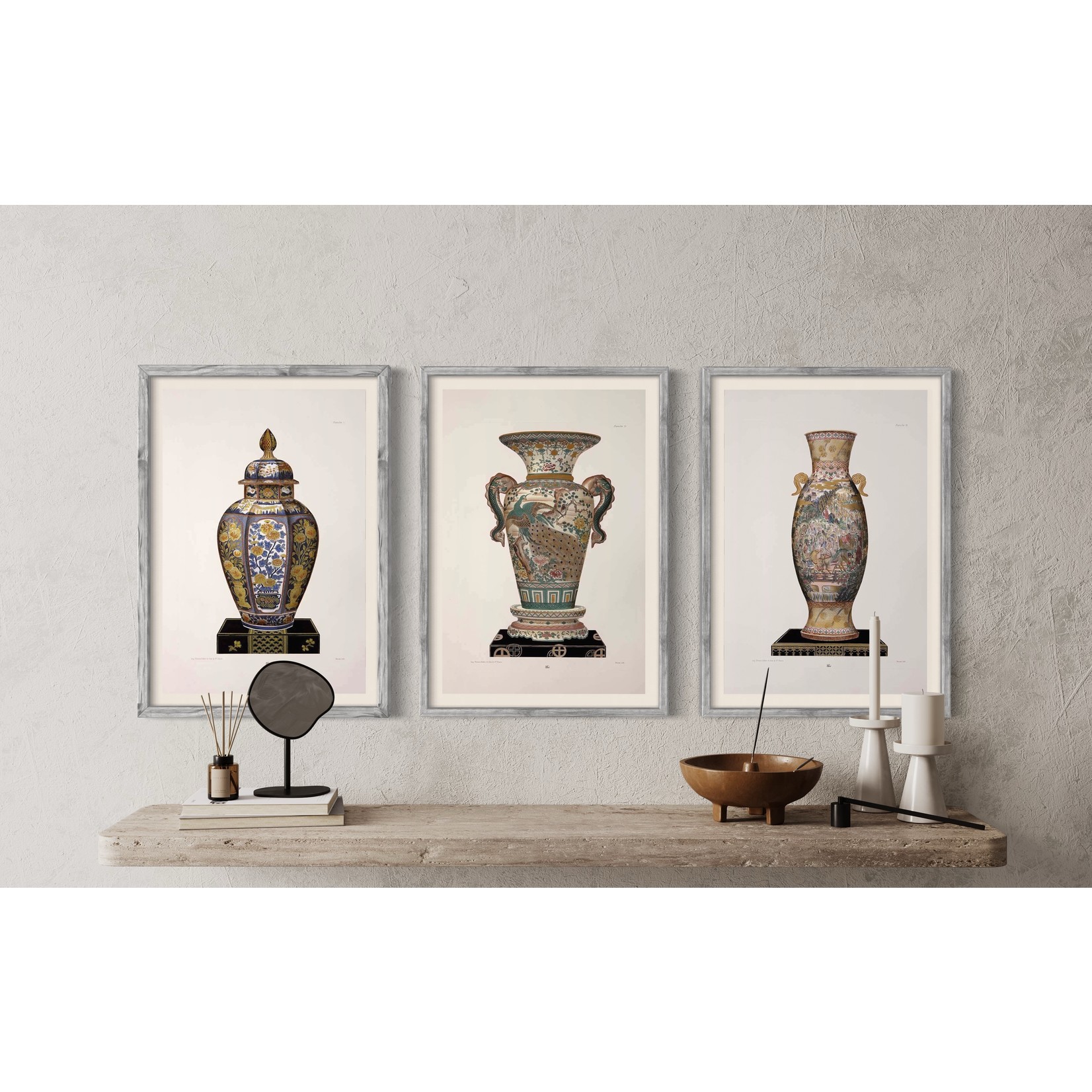 The Picturalist | Fine Art Prints on Paper Chinese Vase in Green and Pink