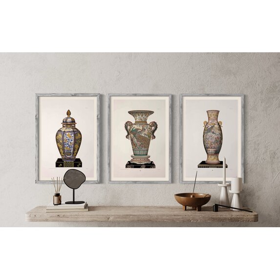 The Picturalist | Fine Art Prints on Paper Chinese Vase in Green and Pink