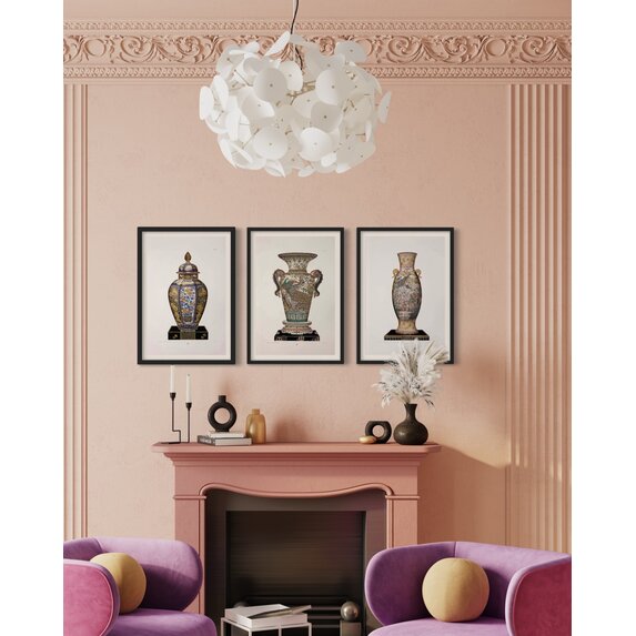 The Picturalist | Fine Art Prints on Paper Chinese Vase in Green and Pink