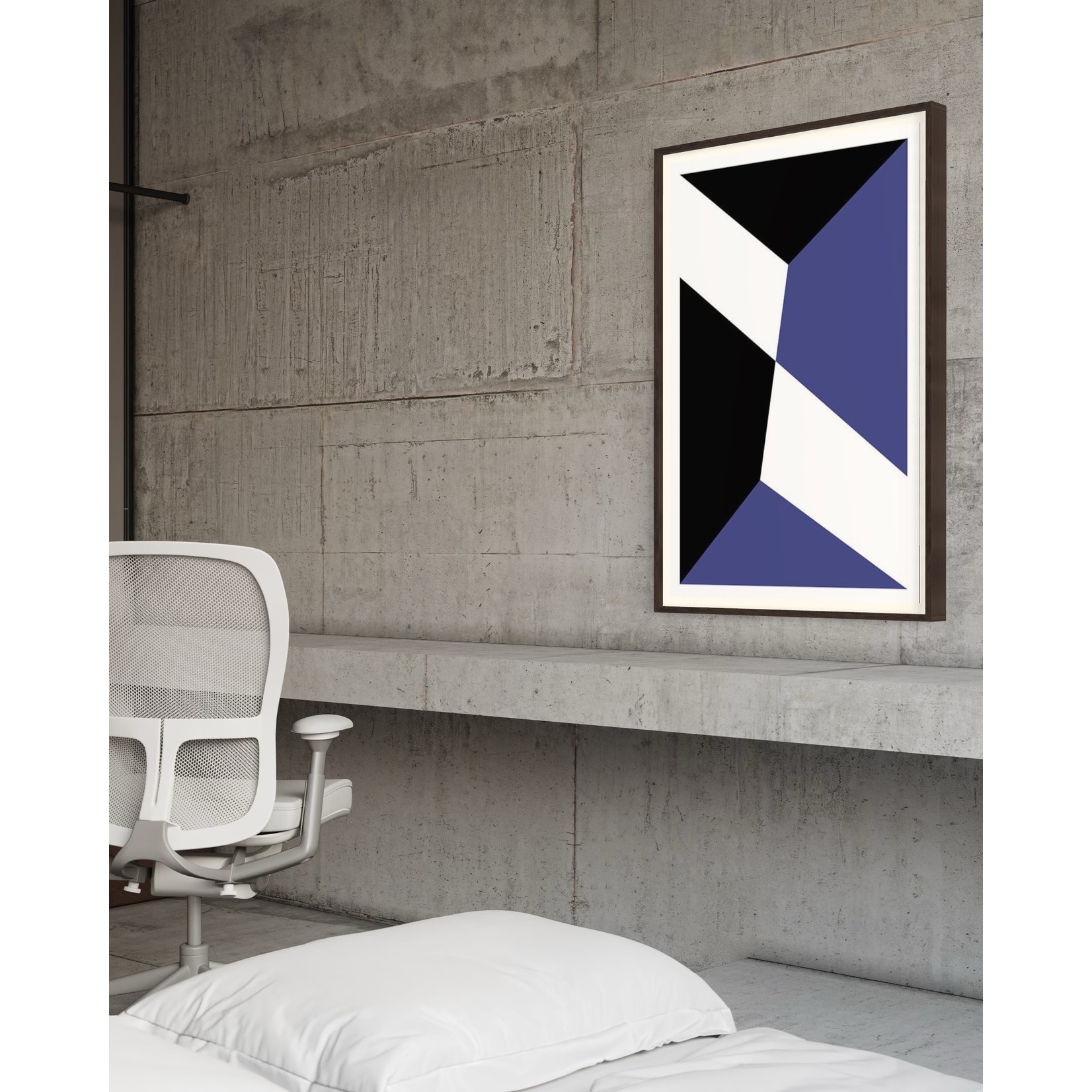 Framed Print on Rag Paper: Untitled 3450 by Pedro Nuka