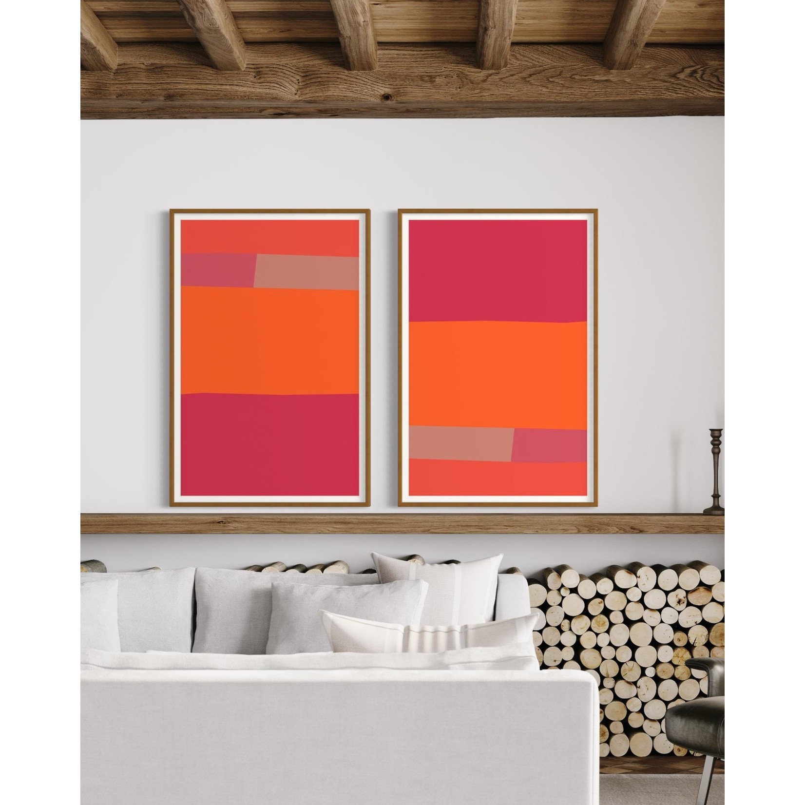 Framed Print on Rag Paper: Untitled 2950 by Pedro Nuka