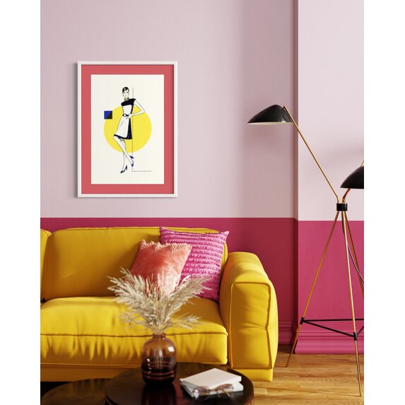 The Picturalist | Fine Art Prints on Paper Yellow & Blue Vintage Sketches 60S