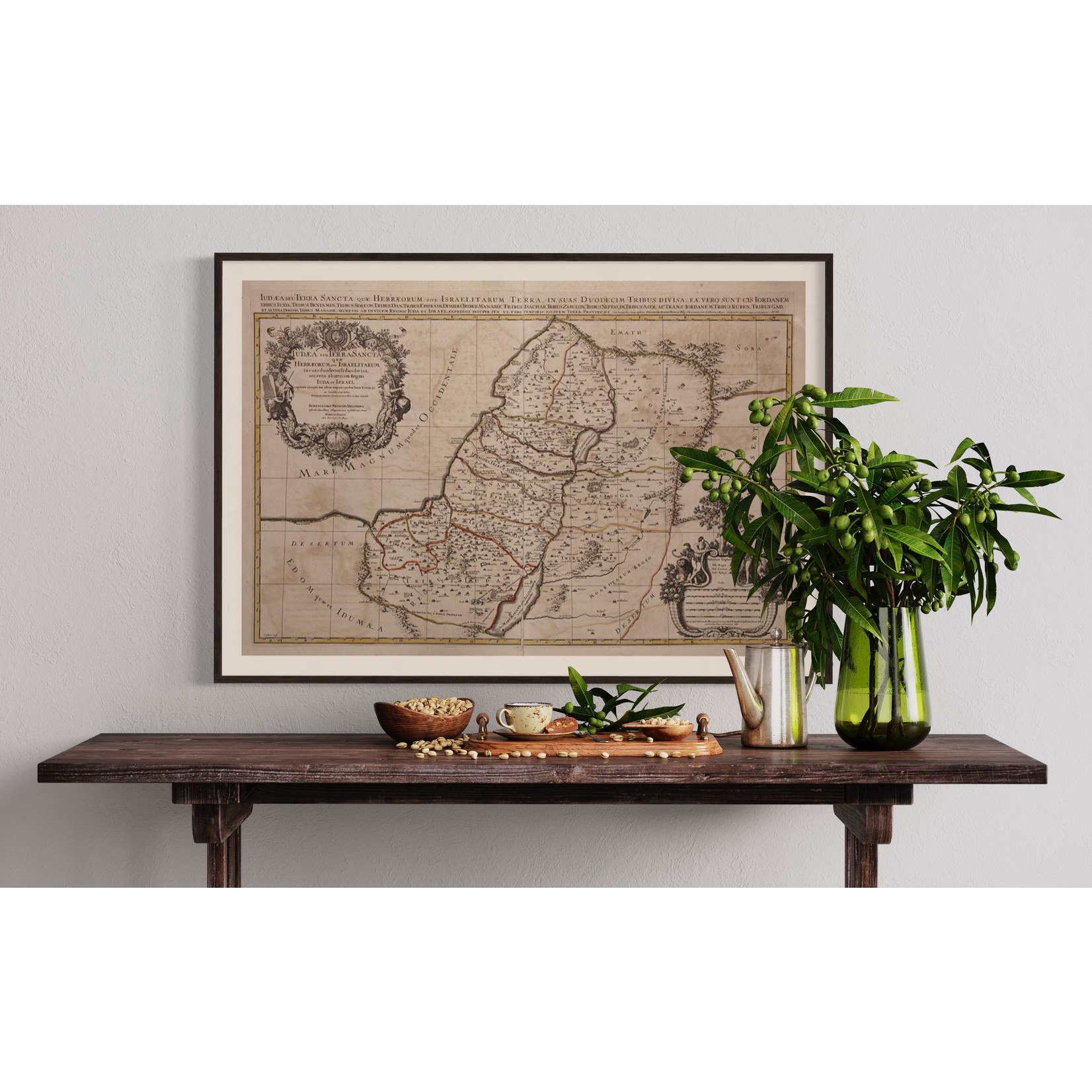 The Picturalist | Fine Art Prints on Paper Antique Map of Judea and the Twelve Tribes