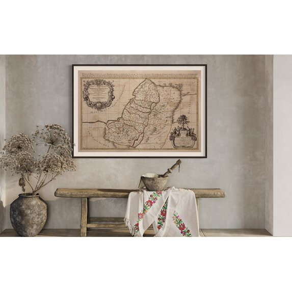 The Picturalist | Fine Art Prints on Paper Antique Map of Judea and the Twelve Tribes