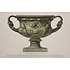 The Picturalist Fine Art Print on Rag Paper: Wide Piranesi Urn with Handles in Green and Yellow