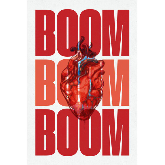 Framed Print on Rag Paper: Boom Boom by Alejandro Franseschini