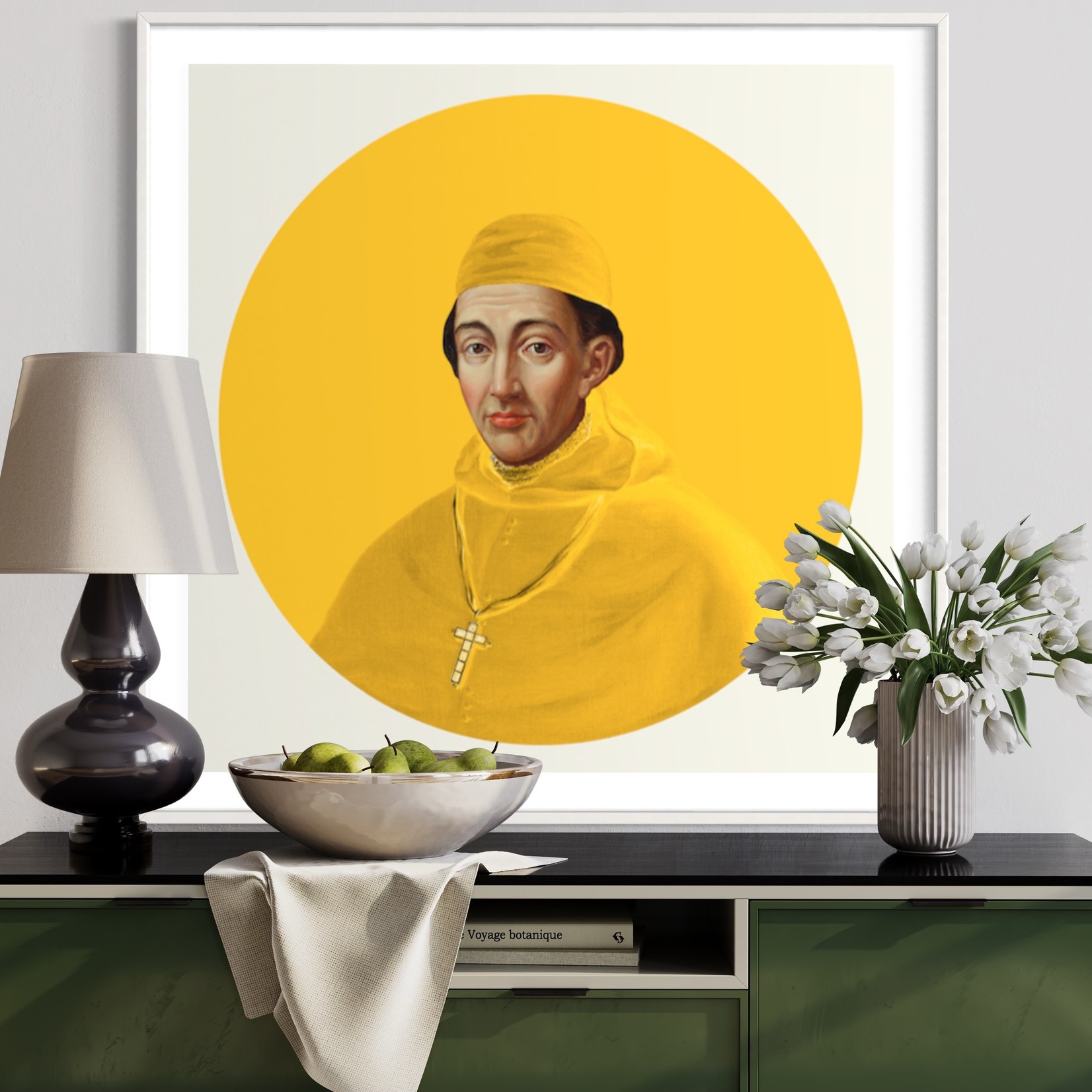 Fine Art Print on Rag Paper Cardinal in Yellow by Alejandro Franseschini