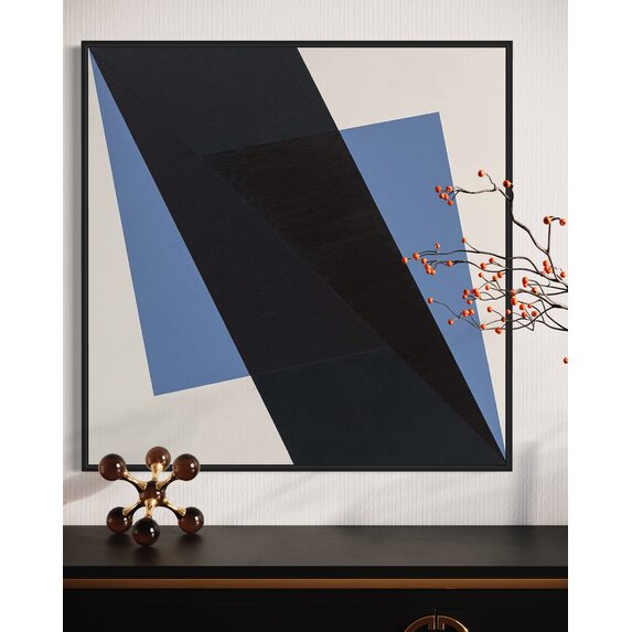 Framed Print on Canvas: As a Square 02 by Rodrigo Martin