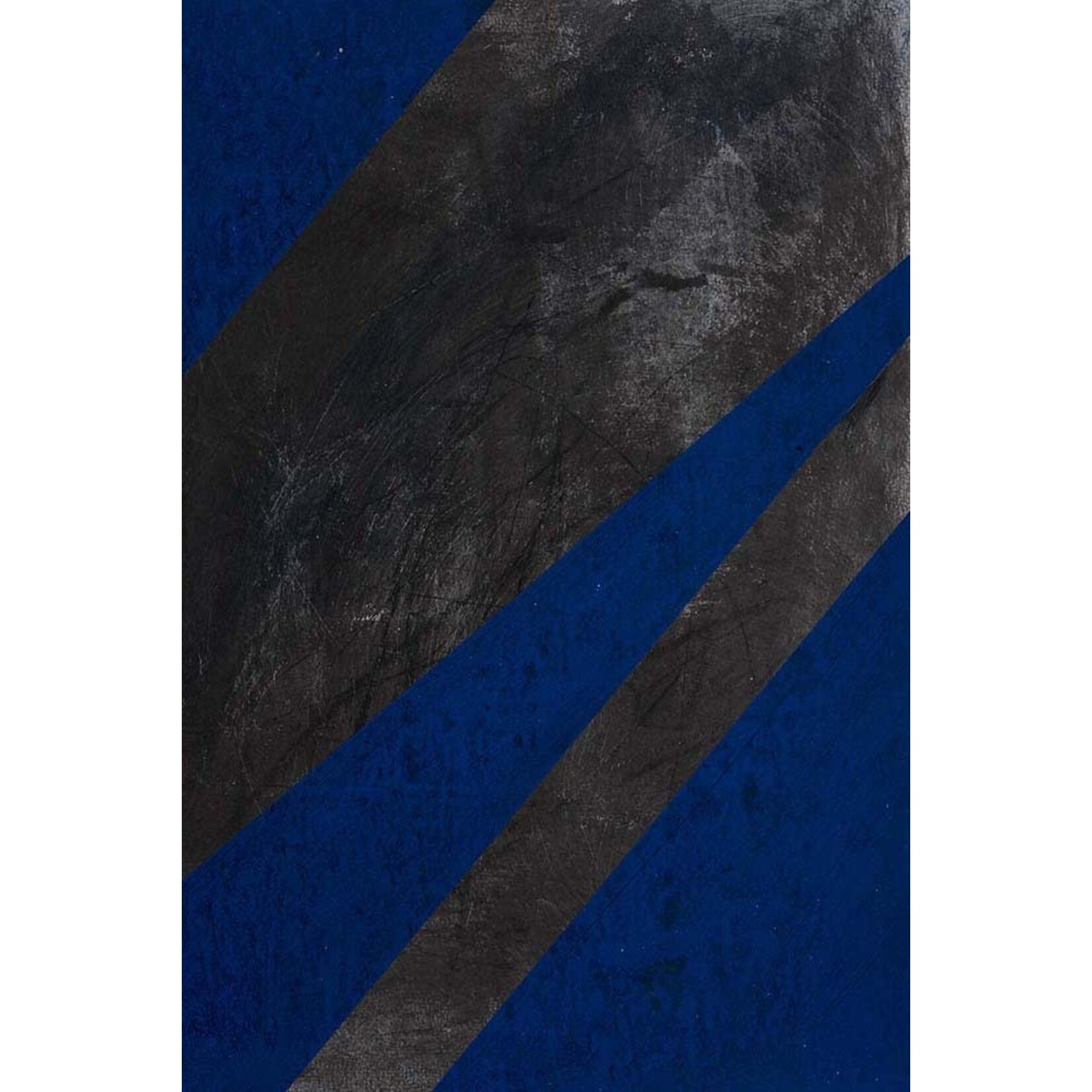 Stretched Print on Canvas Black and Blue 2 Canvas by Evelyn Ogly