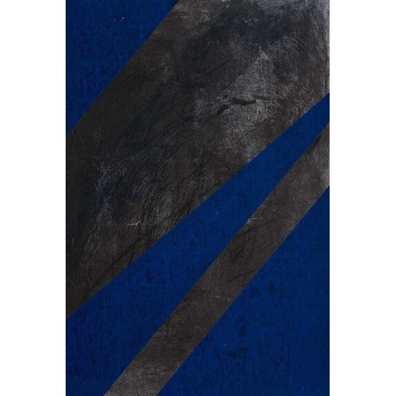 Stretched Print on Canvas Black and Blue 2 Canvas by Evelyn Ogly