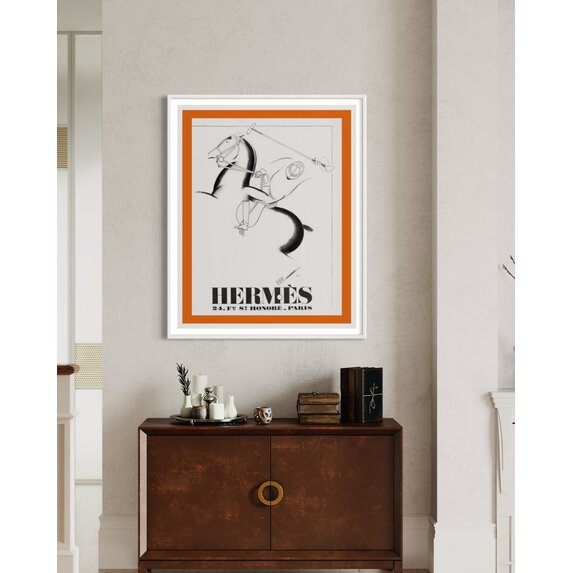 Fine Art Print on Rag Paper Vintage Hermes Poster 1932 Leather Brand