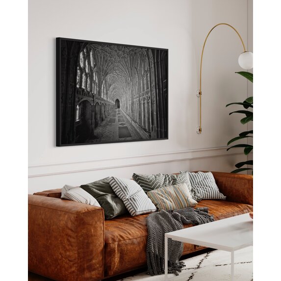 Fine Art Print on Rag Paper Gloucester Cathedral Black and White Photograph by M. Beck