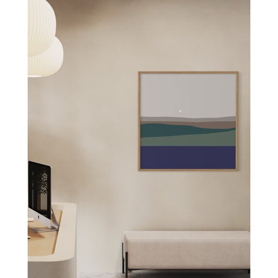The Picturalist | Fine Art Prints on Paper Landscape with Full Moon by Alejandro Franseschini
