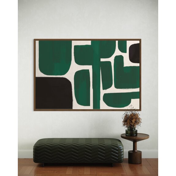 The Picturalist | Print on Canvas Composicion in Green and Black by Alejandro Franseschini