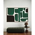 The Picturalist | Print on Canvas Composicion in Green and Black by Alejandro Franseschini