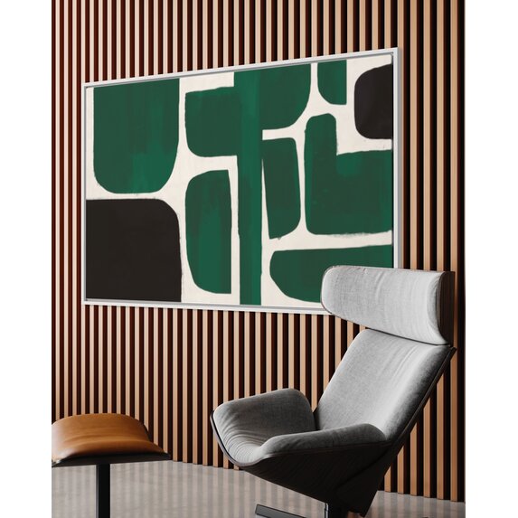 The Picturalist | Print on Canvas Composicion in Green and Black by Alejandro Franseschini