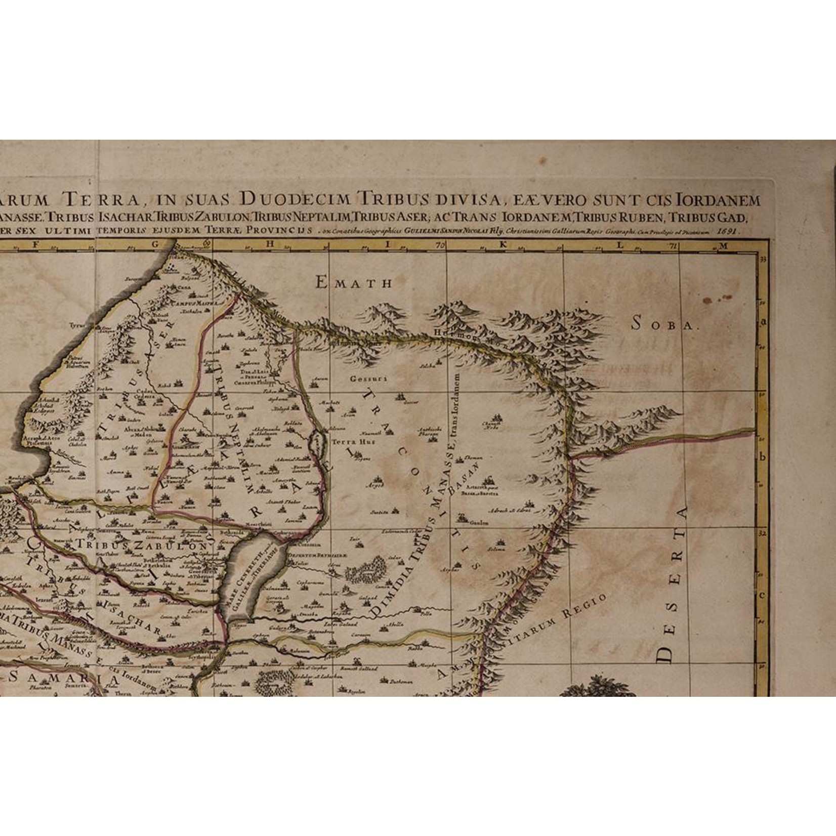 The Picturalist | Fine Art Prints on Paper Antique Map of Judea and the Twelve Tribes
