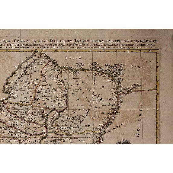 The Picturalist | Fine Art Prints on Paper Antique Map of Judea and the Twelve Tribes