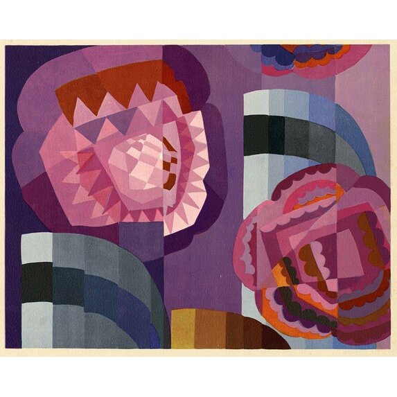 The Picturalist | Fine Art Prints on Paper Geometric Roses by Edouard Benedictus