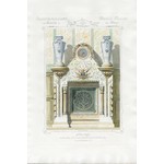 Fine Art Print on Rag Paper Elevation of a French Chimney Mantel