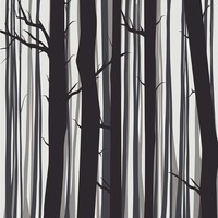 Framed Print on Rag Paper: Trees