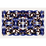 Fine Art Print on Rag Paper Kaleidoscope View in Blue