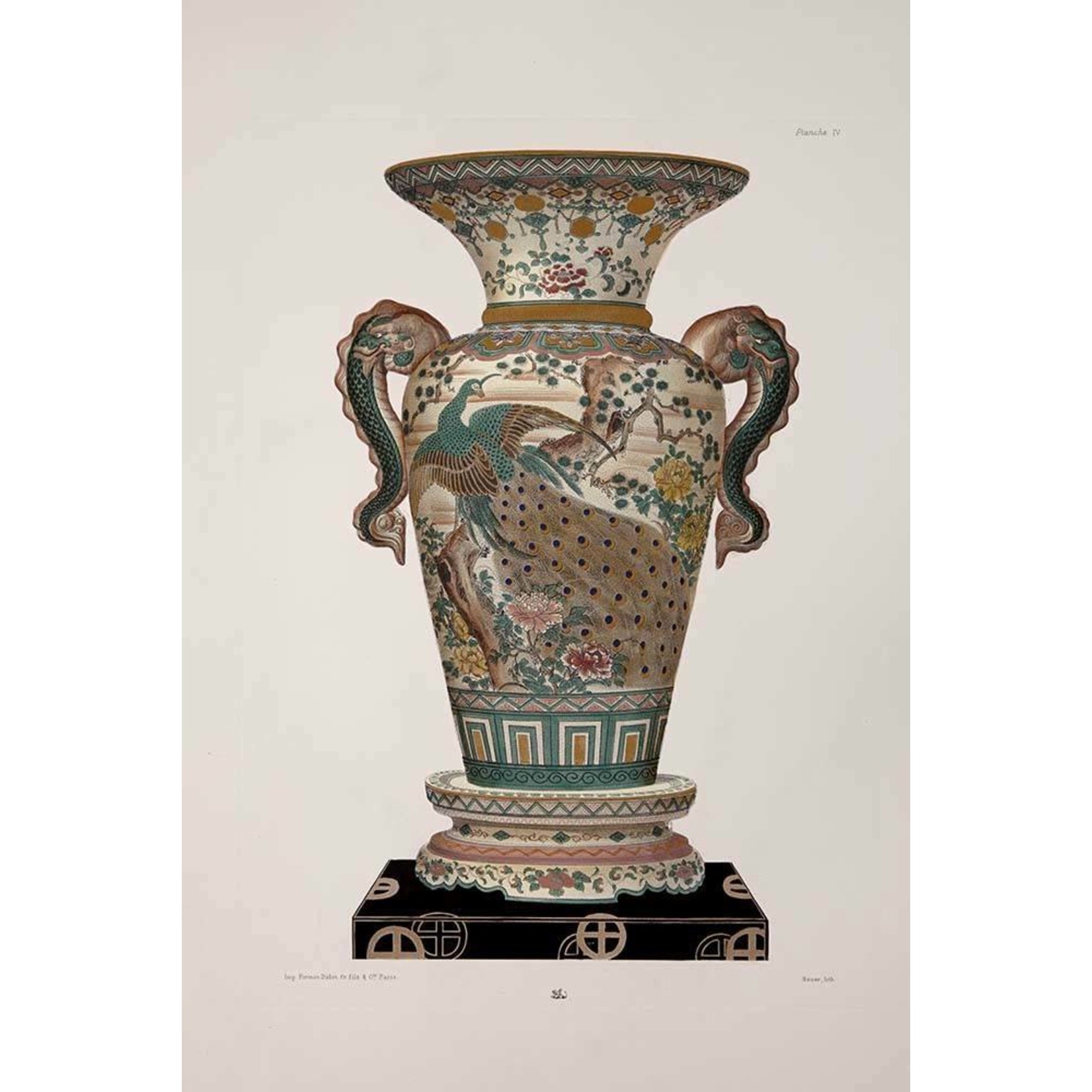 The Picturalist | Fine Art Print on Rag Paper Chinese Vase in Green and Pink