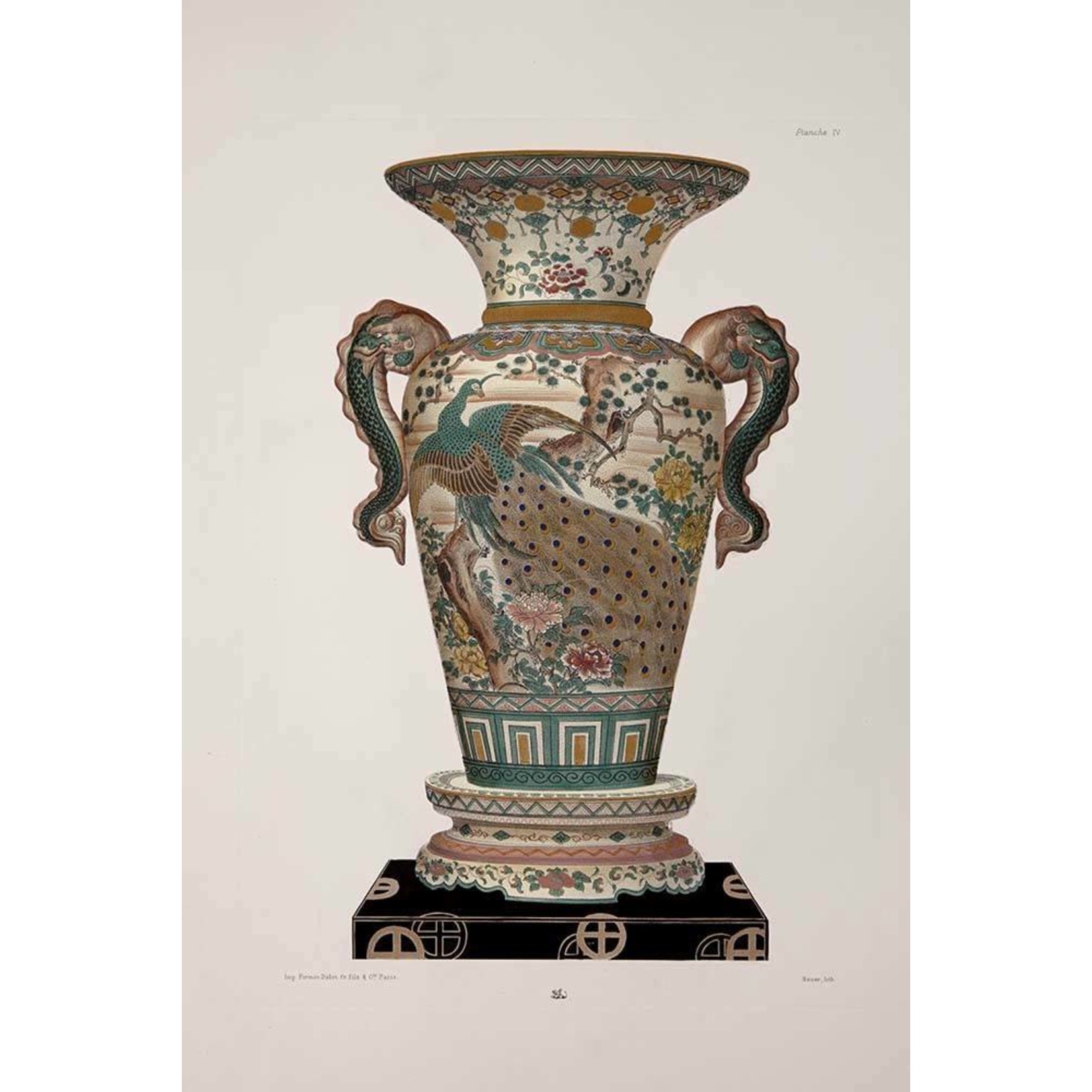 The Picturalist | Fine Art Prints on Paper Chinese Vase in Green and Pink