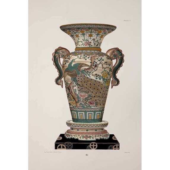 The Picturalist | Fine Art Prints on Paper Chinese Vase in Green and Pink