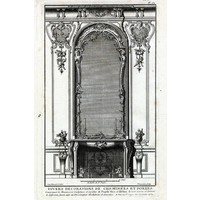 Framed Print on Rag Paper: French Fireplace Mantel 2