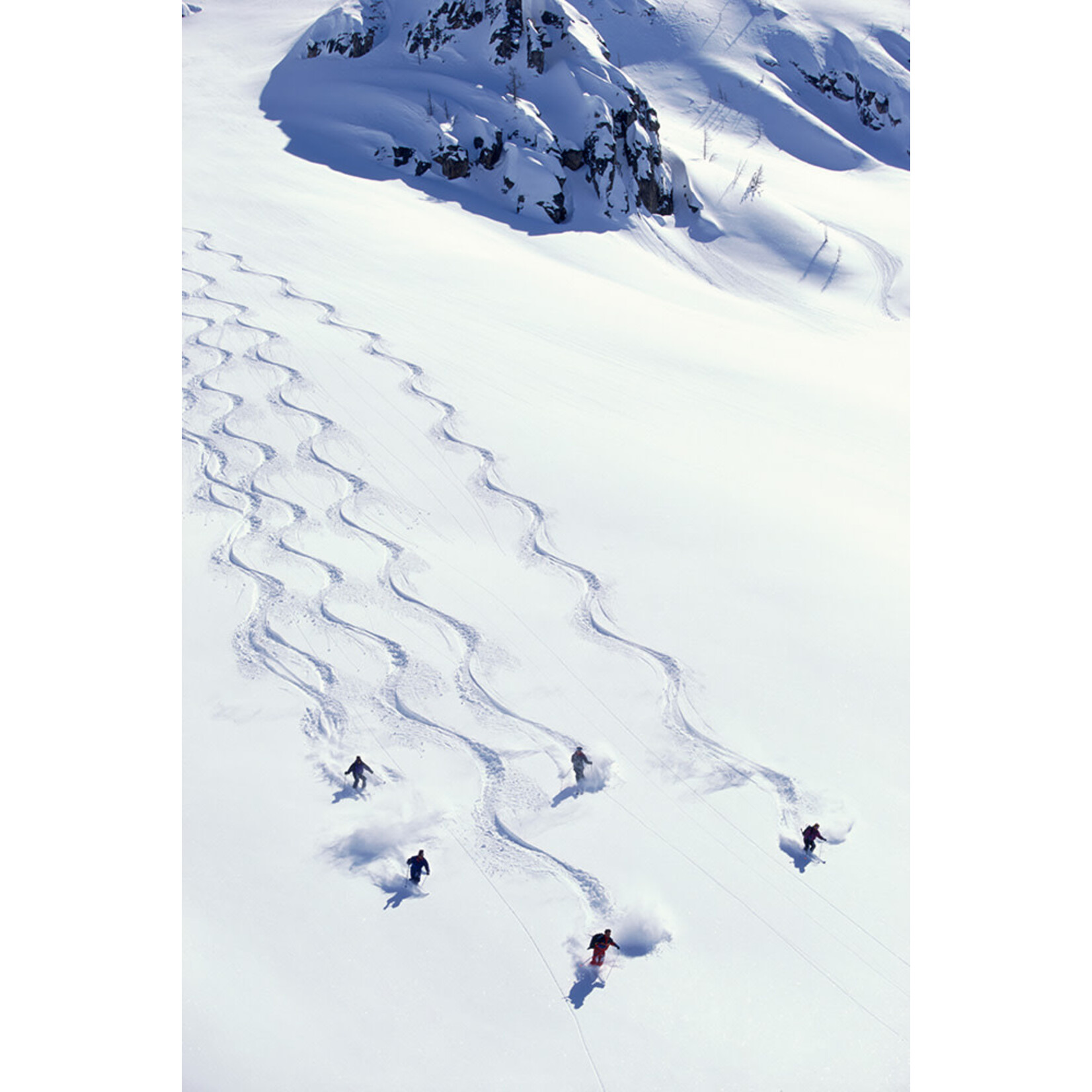 Getty Images Gallery Thrilling Heli-Skiing Descent by Karl Weatherly