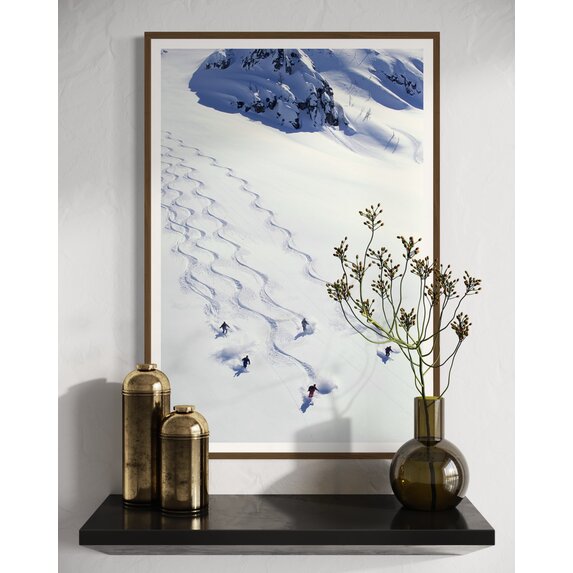 Getty Images Gallery Thrilling Heli-Skiing Descent by Karl Weatherly