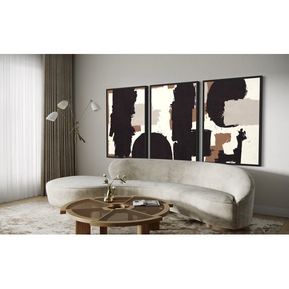 The Picturalist | Print on Canvas Natural Strokes by Alejandro Franseschini  30 x 45 inches each panel