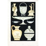 Framed Print on Rag Paper: Antique Greek Vases and Urns Series 3