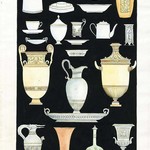Framed Print on Rag Paper: Antique Greek Vases and Urns Series 4