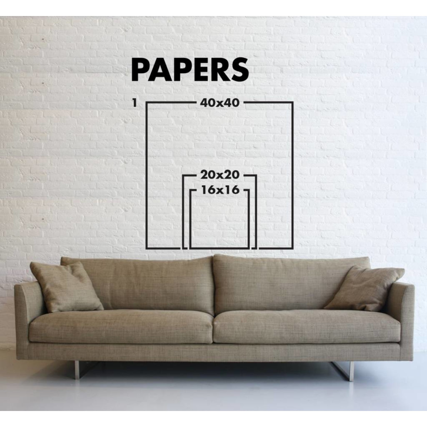 Framed Print on Rag Paper: Neutral Variation by Pedro Nuka